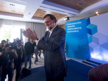 El presidente del Gobierno, Mariano Rajoy, este domingo en C&oacute;rdoba.