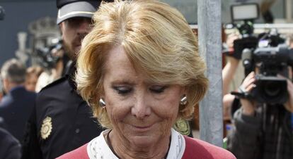 La expresidenta de la Comunidad de Madrid, Esperanza Aguirre