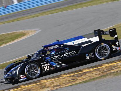 El Konica Minolta Cadillac DPi-V.R durante el Roar Before the Rolex 24 en el Daytona International Speedway.