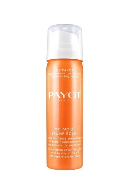 My Brume Éclat de Payot: bruma vivificante y formulada sin alcohol que protege la piel de la contaminación, fija el maquillaje y estimula su proceso natural de hidratación y regeneración.