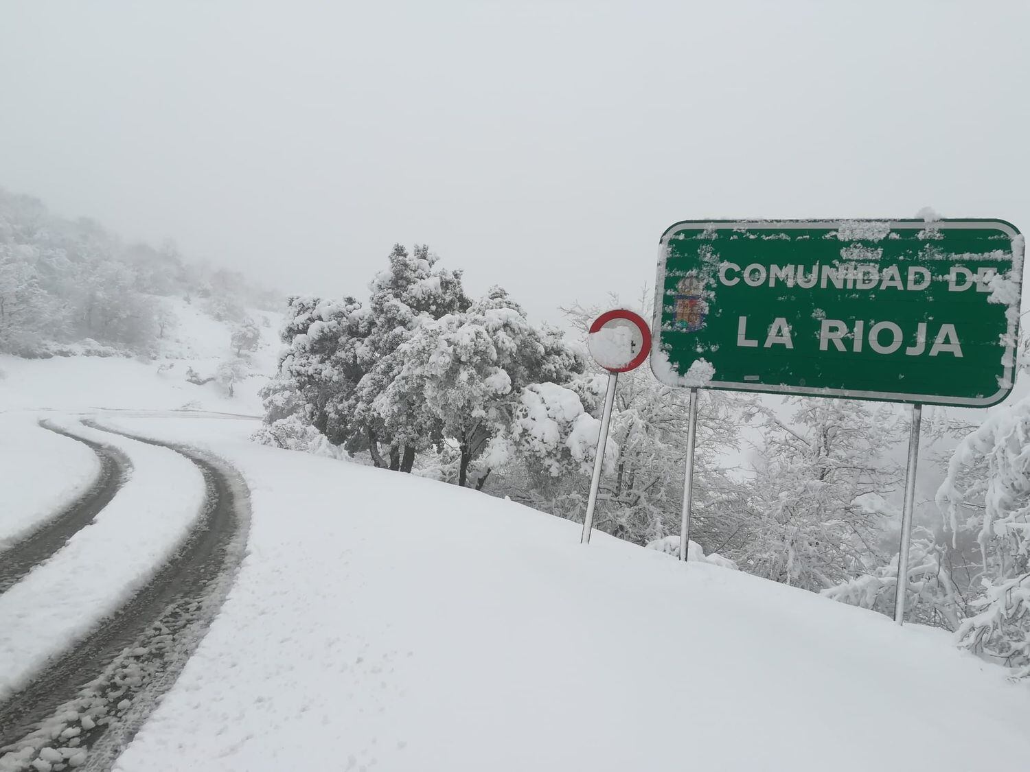 Nieve en La Rioja, el pasado 16 de marzo.
