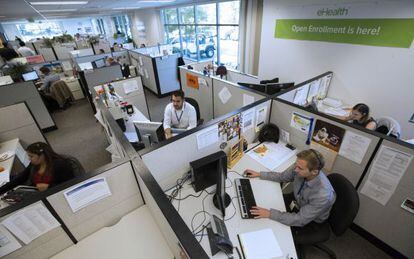 Centro de atención al consumidor del nuevo sistema de seguros médicos.