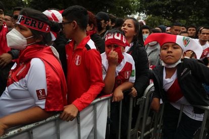 I tifosi del Perù hanno assistito alla partita contro l'Australia da Lima lunedì scorso.