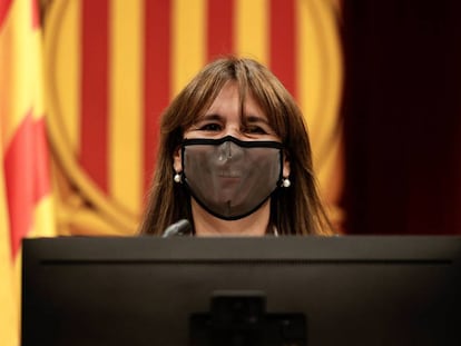 La presidenta del Parlament, Laura Borràs. 