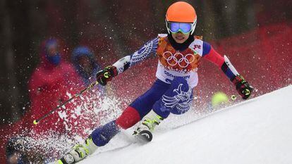 Vanessa Mae, durante los Juegos Ol&iacute;mpicos de Sochi 2014. 