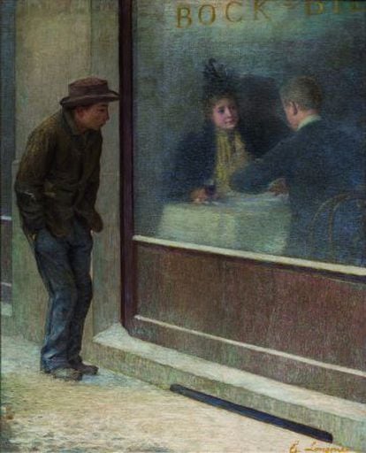 Reflexiones de un hambriento, una obra de 1894 de Emilio Longoni.