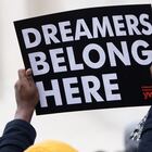 Manifestación en favor de los 'dreamers' frente al Tribunal Supremo en 2019.