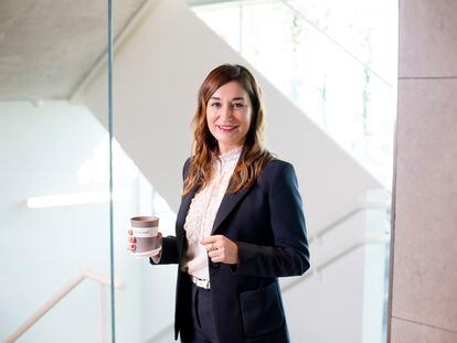 Sandra Orta, directora general de BMS España y Portugal, en las oficinas de la empresa en Madrid.