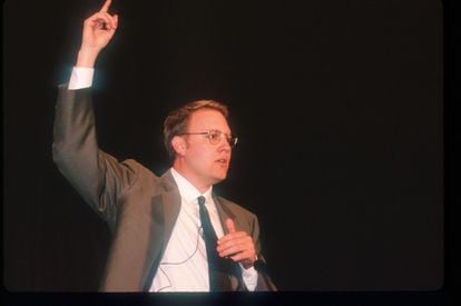 Marc Andreessen, cofundador de Netscape en un evento celebrado en 1999