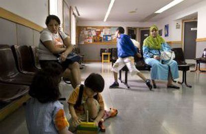 La sala de espera de un centro de atención primaria de Barcelona.