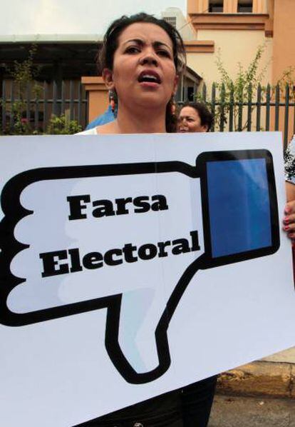 Opositores a Daniel Ortega protestan por la suspensi&oacute;n de pol&iacute;ticos opositores 