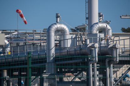 Imagen del gaseoducto Nord Stream en Lumbin, Alemania.