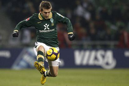 Marin, en un partido de la Bundesliga con el Werder Bremen.