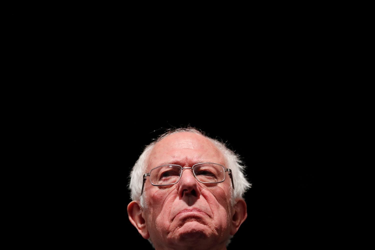 Bernie Sanders, durante un acto público.