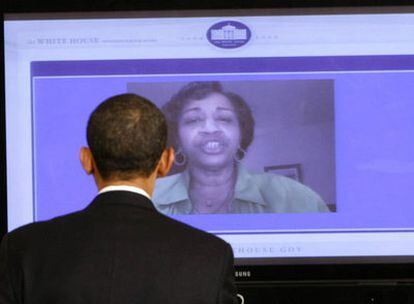 Obama contesta una videopregunta.