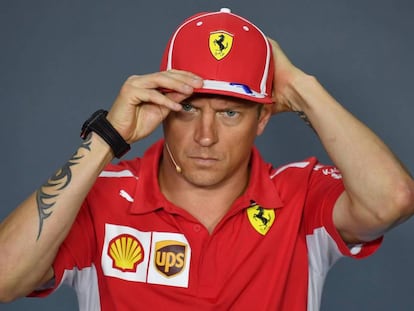 Kimi Raikkonen, hace dos semanas en Monza.