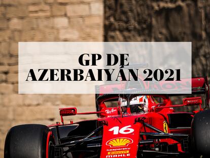 Charles Leclerc, durante el Gran Premio de Azerbaiyán de Fórmula 1 2021 en el circuito urbano de Bakú.