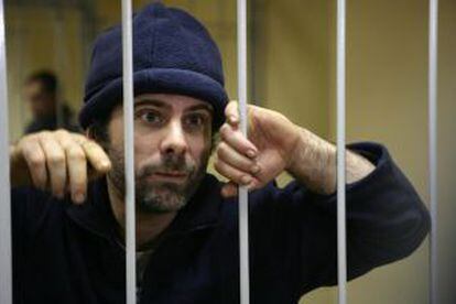El activista polaco Tomasz Dziemianczuk, en los juzgados de Múrmansk, Rusia, este lunes.