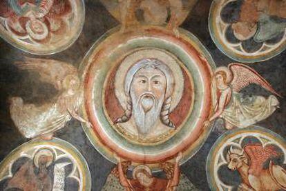 Frescos de la iglesia de San Francisco en Irsina, en la provincia de Matera (Italia).