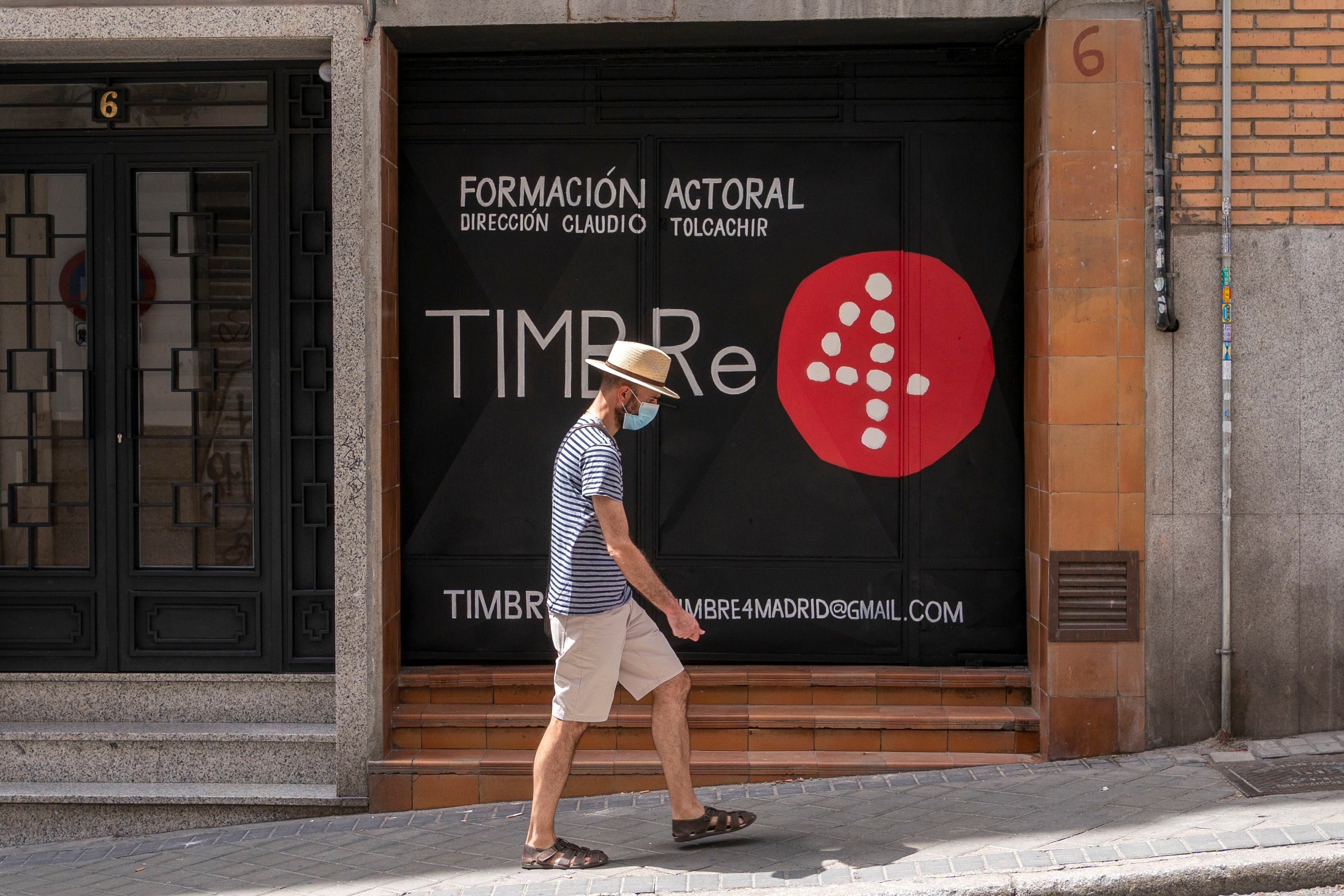 Entrada a la nueva sede de Timbre 4 en Madrid. 