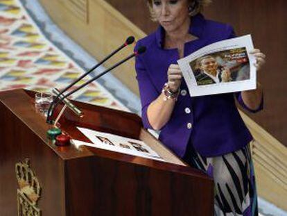 Aguirre, durante el debate sobre el estado de la regi&oacute;n de 2010.