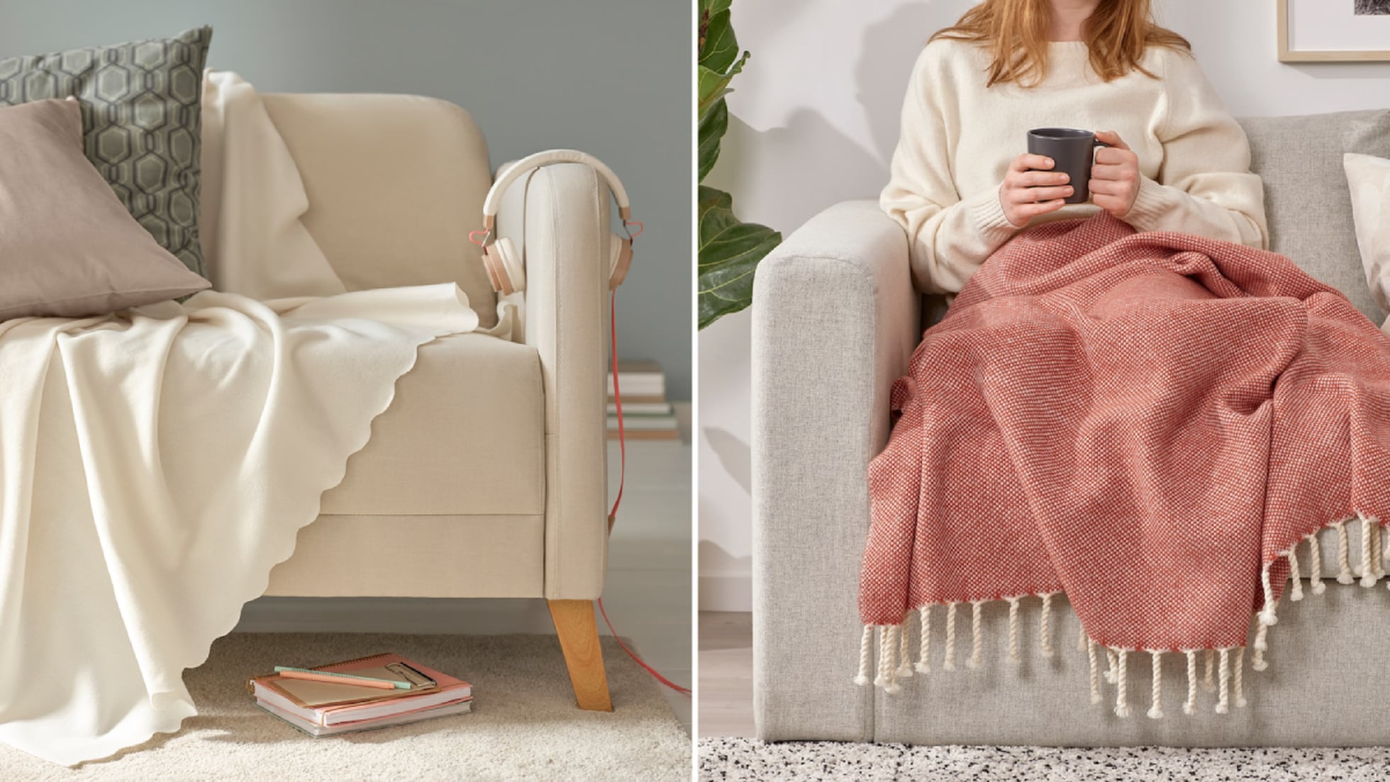 Glorioso elección Anterior Nueve mantas calentitas y bonitas disponibles en Ikea con las que  arroparnos en el sofá | Escaparate | EL PAÍS