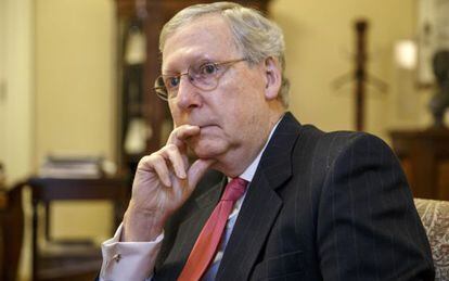 Mitch McConnell, el nuevo líder de la mayoría republicana en el Senado.