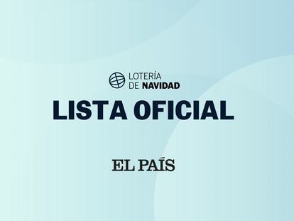 Lista oficial de premios de la Lotería de Navidad