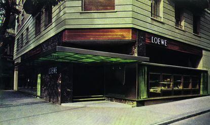 Fachada de la tienda de Loewe en la calle de Serrano en Madrid.