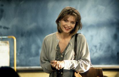 Michelle Pfeiffer, en una escena de 'Mentes peligrosas' (1995).