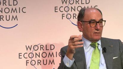Ignacio Sánchez Galán, presidente de Iberdrola, en el Foro de Davos