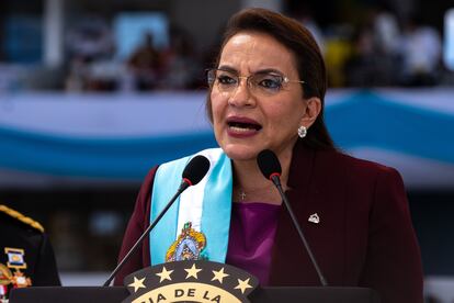 Xiomara Castro en Tegucigalpa (Honduras).