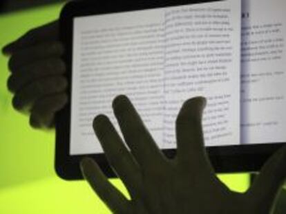 Un usuario de libro electr&oacute;nico.