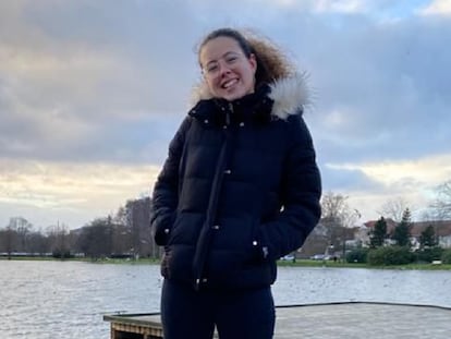 Nerea Gadea, en Haderslev (Dinamarca), donde estudia con el programa Erasmus