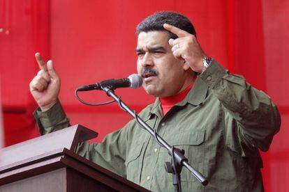 El presidente venezolano, Nicolás Maduro, el jueves en Caracas.