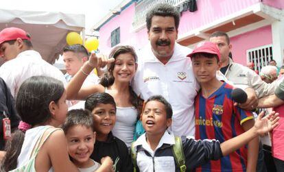 Maduro en San Crist&oacute;bal, Venezuela, este viernes.
