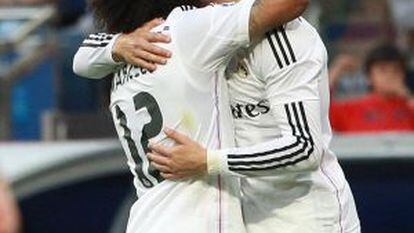 Cristiano Ronaldo celebra su segundo gol.