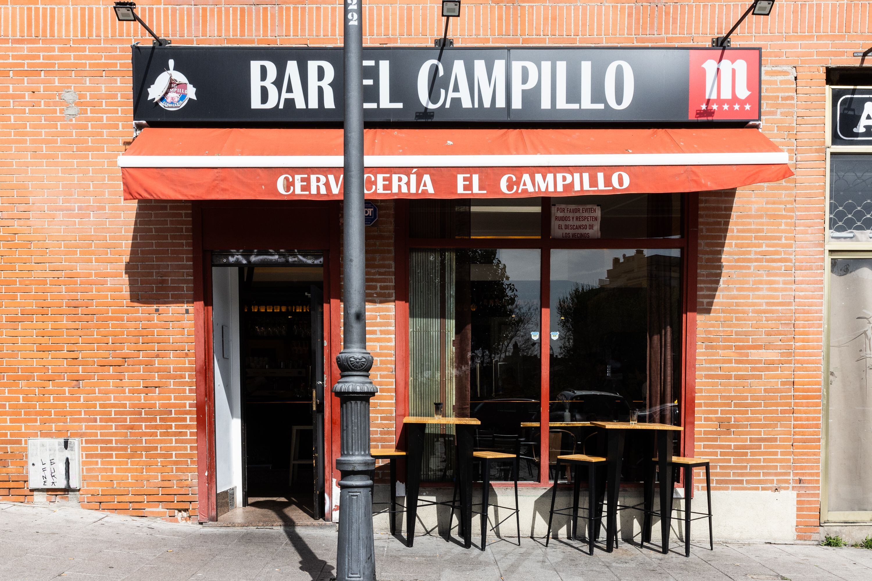 Fachada de El Campillo, en pleno Rastro madrileño. 