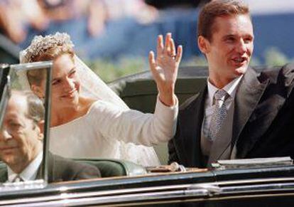La infanta Cristina se casa con Inaki Urdangarin el 4 de noviembre de 1997