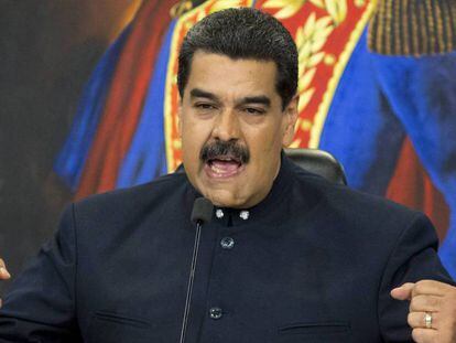 Nicolás Maduro, este martes en Caracas.