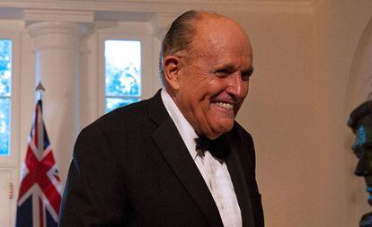 El exalcalde de Nueva York Rudy Giuliani, el viernes pasado en una visita a la Casa Blanca.