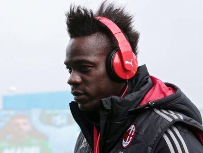 Mario Balotelli, delantero del Milan.