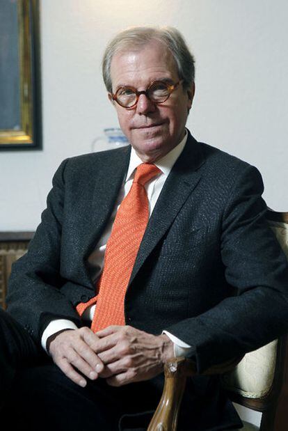 Nicholas Negroponte, ayer en Madrid.