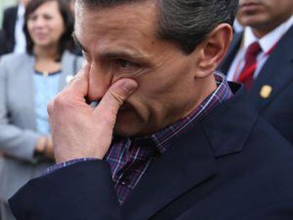 El presidente de México, Enrique Peña Nieto, el 2 de julio en Perú.