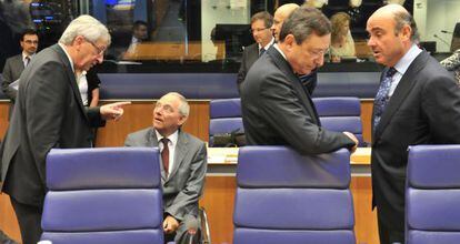 Reuni&oacute;n de ministros de Finanzas en el Eurogrupo de junio.