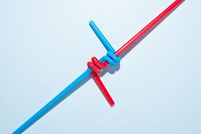 Two Twisted Drinking Straws