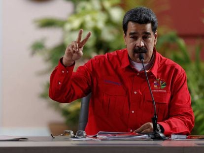El mandatario venezolano, Nicolás Maduro, el pasado domingo en Caracas.