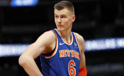  Krisptaps Porzingis con los Knicks.