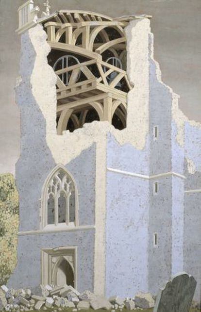 'Coggeshall Church, Essex' (1940), de John Armstrong.
