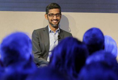 Sundar Pichai, CEO de Google, esta semana en el foro de Davos. 